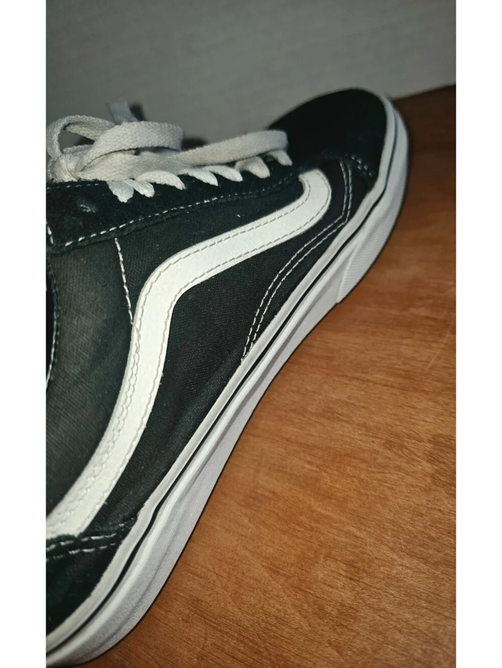 Vans old Skool black check, mens size 7, womens size 8.5